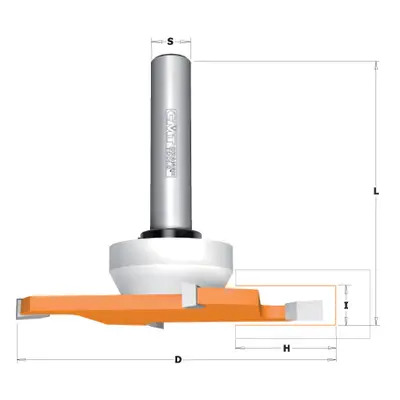 CMT Orange Tools CMT C922 Talířová drážkovací fréza na CORIAN - D92x6,35 H27,3 S=12 HW C92203311