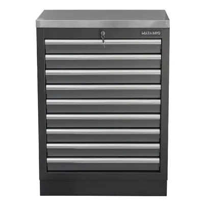 Dílenská skříňka s nerezovou pracovní deskou | 9 šuplíků | 680x465x950 mm Matabro SET-CA01065 SE