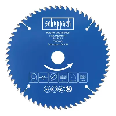 Scheppach Řezný kotouč pr. 165/20, 60 zubů 7901810608