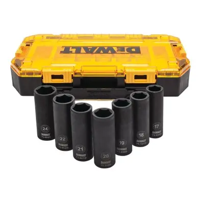 7dílná sada prodloužených rázových hlavic 1/2" DeWALT DWMT74737-0 DWMT74737-0