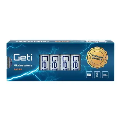 Baterie AA (LR6) alkalická GETI 1,5V (10 kusů) 04270419