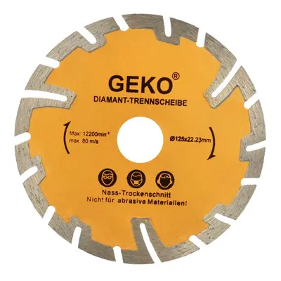 Kotouč diamantový řezný segmentový GEKO, 125x8x22,2mm G00225