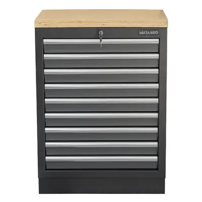 Dílenská skříňka s dřevěnou pracovní deskou | 9 šuplíků | 680x465x950 mm Matabro SET-CA01064 SET