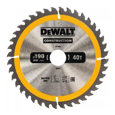 Pilový kotouč 190x30mm 40z ATB 10° DeWALT DT1945 DT1945