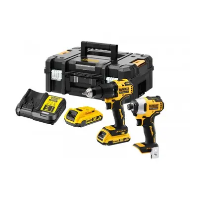 Aku bezuhlíková kombo sada nářadí 18V 2x2,0 Ah XR DeWALT DCK2062D2T DCK2062D2T