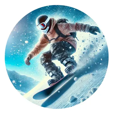 Jedlý papír snowboardista