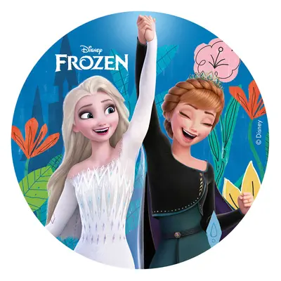 Fondánový obrázek Frozen Anna a Elsa 15,5cm