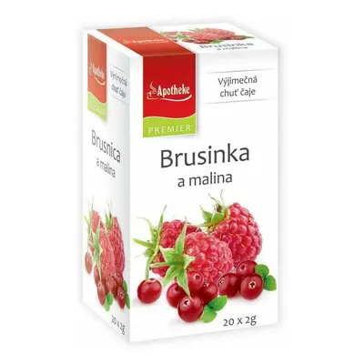 Apotheke ovocný čaj Brusinka a malina