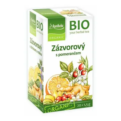 Apotheke BIO Bylinný čaj Zázvorový s pomerančem