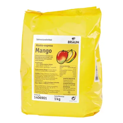 Alaska Přírodní ztužovač šlehačky mango Hmotnost: 1 kg