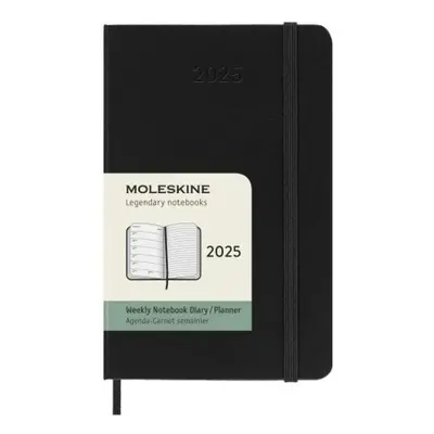 Moleskine Plánovací zápisník 2025 černý S, tvrdý