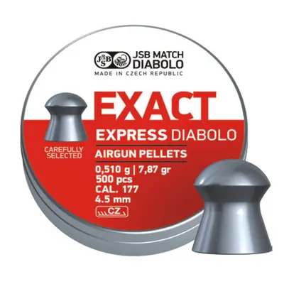 JSB Match Diabolo Diabolky EXACT Express 4,52mm (cal .177) / 0,510g - 500ks