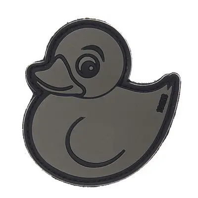 101 INC PVC 3D nášivka "Rubber Duck" - šedá