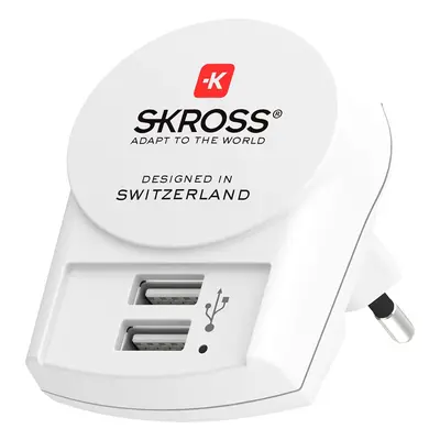 SKROSS USB nabíjecí adaptér DC10, 2x USB-A, 2400mA