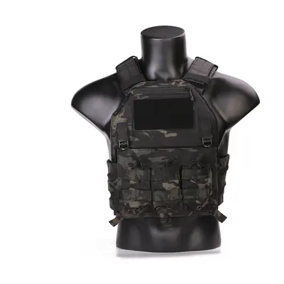 EmersonGear Vesta 420 s nosičem plátů a třemi sumkami - Multicam Black