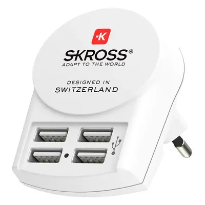 SKROSS USB nabíjecí adaptér DC26, 4x USB-A, 4800mA