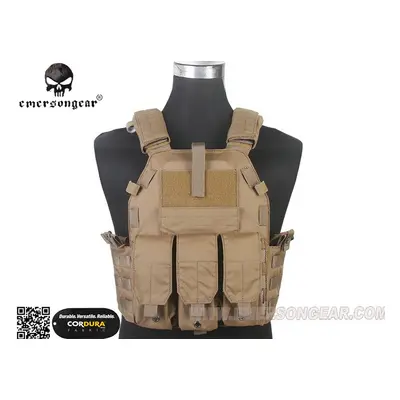 EmersonGear Vesta LBT 6094K s nosičem plátů a třemi sumkami M4 - Coyote Brown (CB)