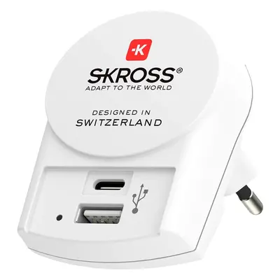 SKROSS USB nabíjecí adaptér DC55, 1xUSB-A, 1xUSB-C, 5400mA