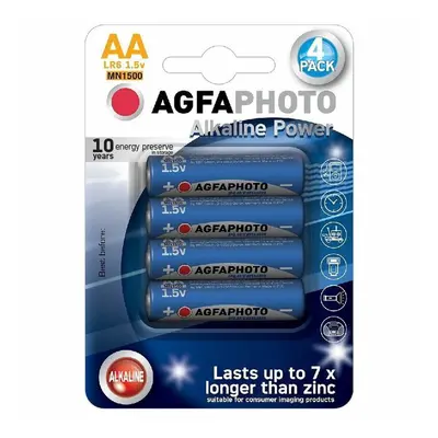 AgfaPhoto Tužkové alkalické baterie 1,5V AA / LR06 - 4ks