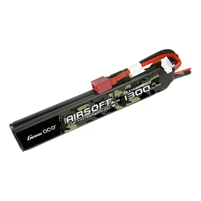 Gens ace Akumulátor Li-Po 7,4V 1300mAh 25C 126x18x5mm (2x) - DeanT