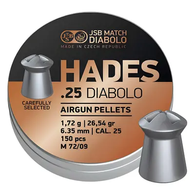 JSB Match Diabolo Diabolky HADES 6,35mm (cal .25) / 1,720g - 150ks