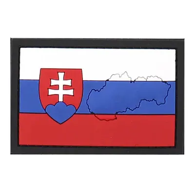 101 INC PVC 3D nášivka "vlajka Slovenska" s konturou