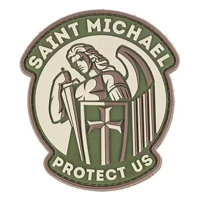 JTG PVC 3D nášivka "SAINT MICHAEL PROTECT US" - Multicam