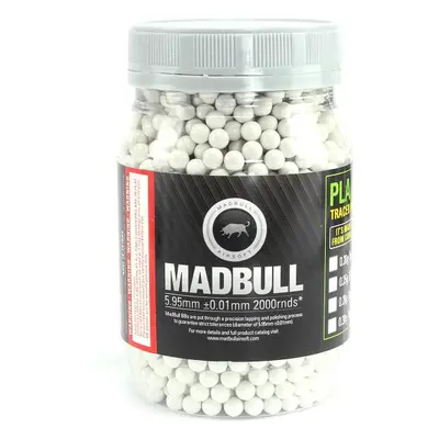 Airsoftové kuličky MadBull Precision 0,43g 2000ks - bílé