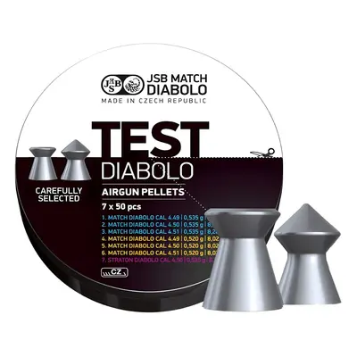 JSB Match Diabolo Diabolky MATCH TEST 4,50mm (cal .177) pro pušku - 7x50ks