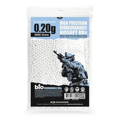 Airsoftové kuličky Guarder BIO 0,20g , 5000ks - bílé