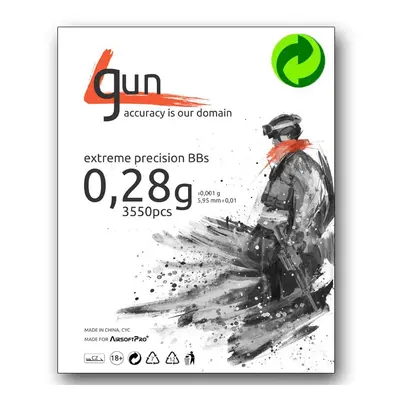 4gun Airsoftové kuličky 4GUN BIO 0,28g 3550ks - bílé