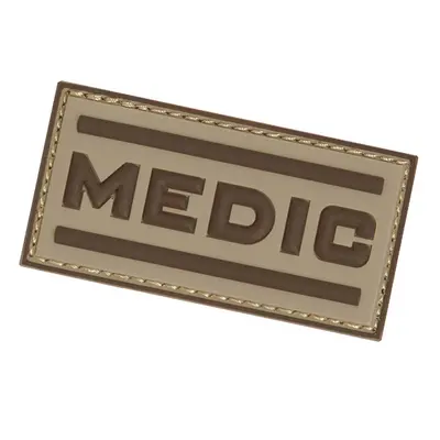 101 INC PVC 3D nášivka "MEDIC" - písková