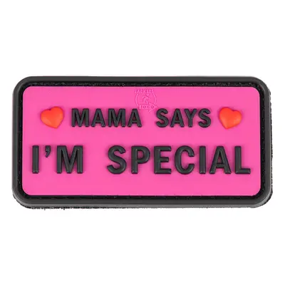 JTG PVC 3D nášivka "MAMA SAYS - I´M SPECIAL" - růžová