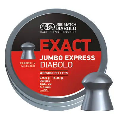 JSB Match Diabolo Diabolky EXACT Jumbo Express 5,52mm (cal .22) / 0,930g - 250ks