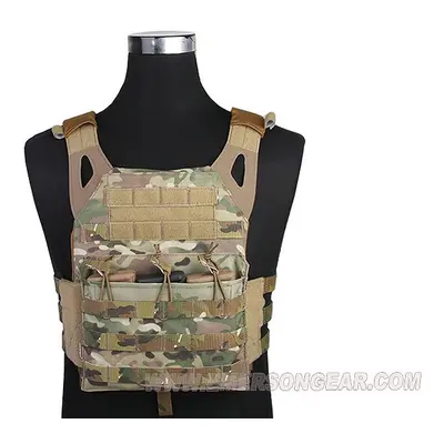 EmersonGear Vesta s imitací plátů a trojitou sumkou M4 Jumper Plate Carrier - Mult