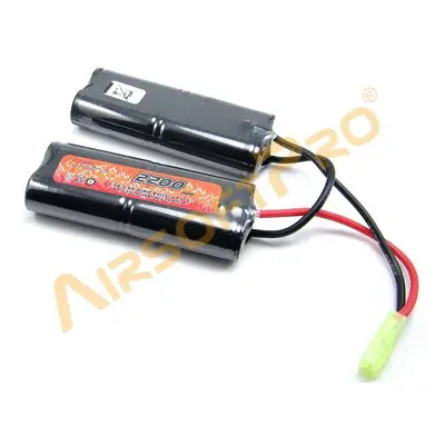 VB Power Akumulátor NiMH 9,6V / 2200mAh - Twin AA, PEQ2