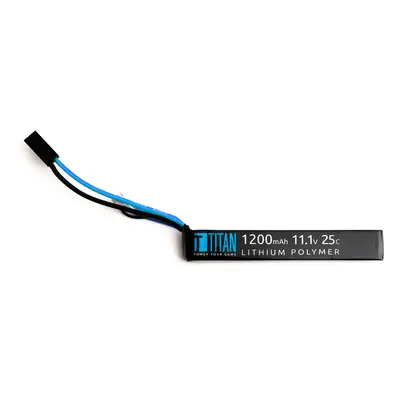 TITAN Akumulátor Li-Po 7,4V 1200mAh 25C - Mini AK stick s Tamiya konektorem