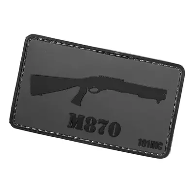 101 INC PVC 3D nášivka "M870" - šedá