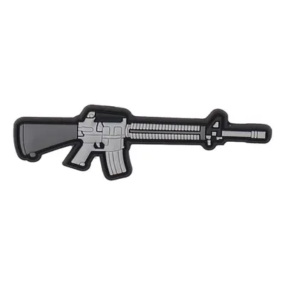 101 INC PVC 3D nášivka "M16" - šedá