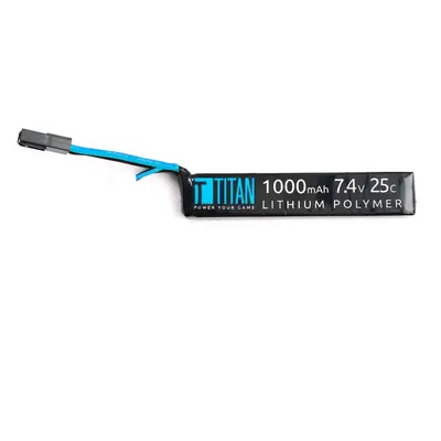 TITAN Akumulátor Li-Po 7,4V 1000mAh 25C - Mini AK stick s Tamiya konektorem