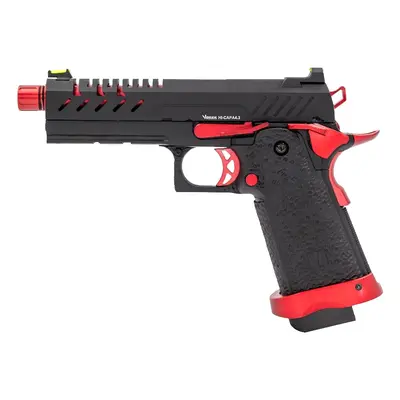 Vorsk Airsoftová pistole Hi-Capa 4.3, GBB - Red MATCH + Doprava zdarma