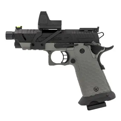 Vorsk Airsoftová pistole Hi-Capa Vengeance Compact s kolimátorem, GBB - šedá + Doprava zdarma