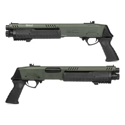 BO Manufacture Airsoft plynová brokovnice FABARM STF12 11" Short Initial - Olive Drab + Doprava 