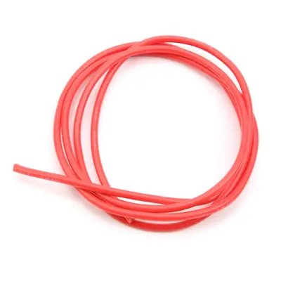 TopArms Silikonový kabel průřez 1,5mm2, 16#AWG, červený - 1 metr