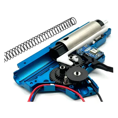 RetroArms CNC Full Gearbox BLUE EDITION V2 (8mm), QSC + Doprava zdarma