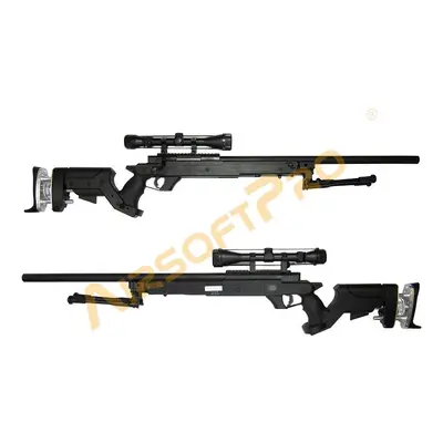 Well Airsoft sniper MB05D (UPGRADE verze) + puškohled + dvojnožka + Doprava zdarma