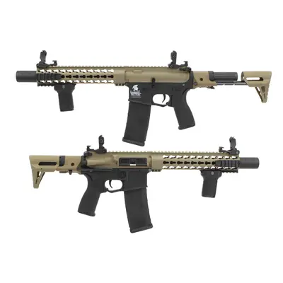 Lancer Tactical Airsoftová zbraň M4 Silencer PDW (LT-19 Gen.2) - TAN/Černá + Doprava zdarma