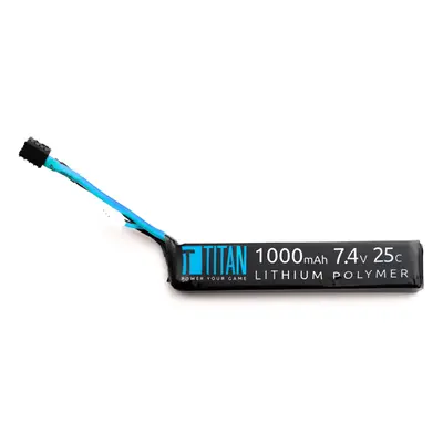 TITAN Akumulátor Li-Po 7,4V 1000mAh 25C - Mini AK stick s Dean konektorem