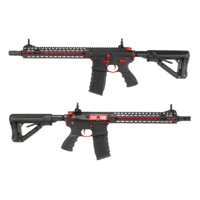 G&G Airsoftová zbraň CM16 SRXL Red Edition, Sportline, černá, elektronická + Doprava zdarma