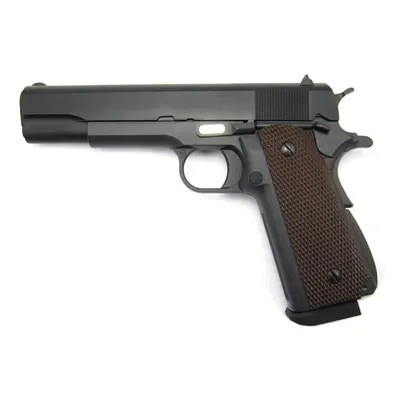 WE Airsoftová pistole M1911 A1 - plyn, blowback, celokov, dvouřadý zásobn